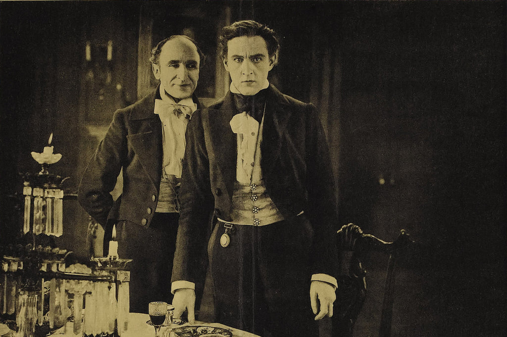 John Barrymore and Brandon Hurst in Dr. Jekyll and Mr. Hyde (1920) | www.vintoz.com