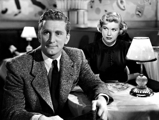 Doris Day and Kirk Douglas in Young Man with a Horn (1950) | www.vintoz.com