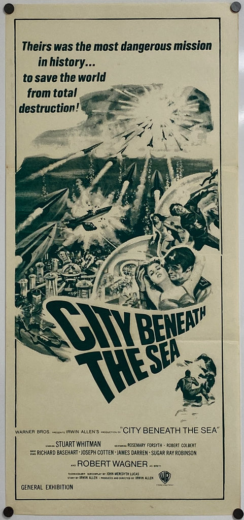 City Beneath The Sea (1971) Original Vintage Movie Poster by Vintoz.com