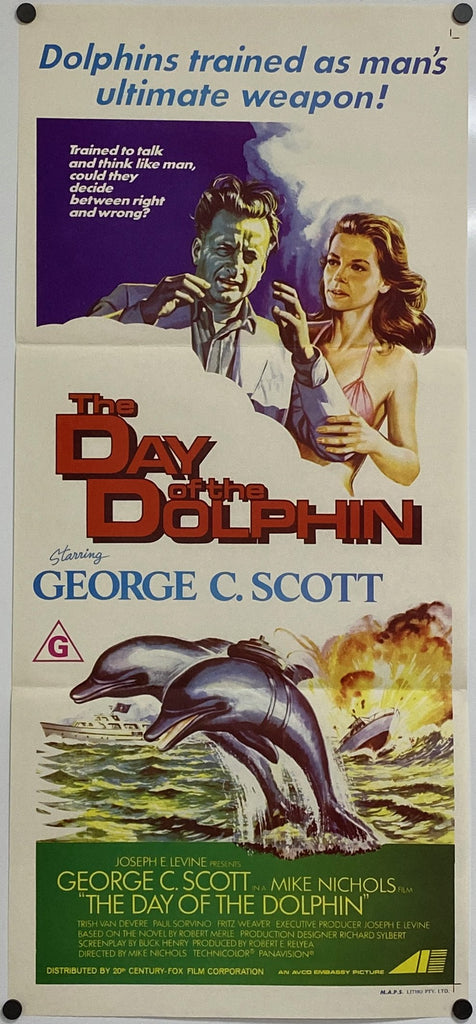 Day Of The Dolphin (1973) Original Vintage Movie Poster by Vintoz.com