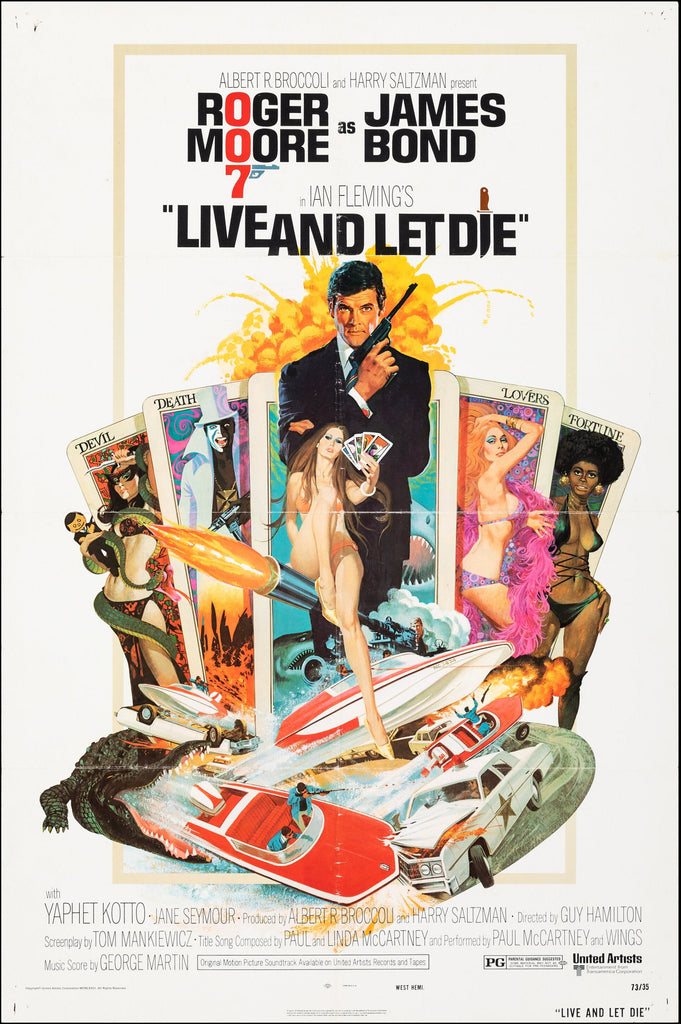 Live and Let Die (1973) Original Vintage Movie Poster by Vintoz.com
