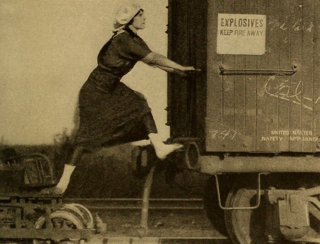 Helen Gibson — The Girl with Nine Lives (1916) | www.vintoz.com