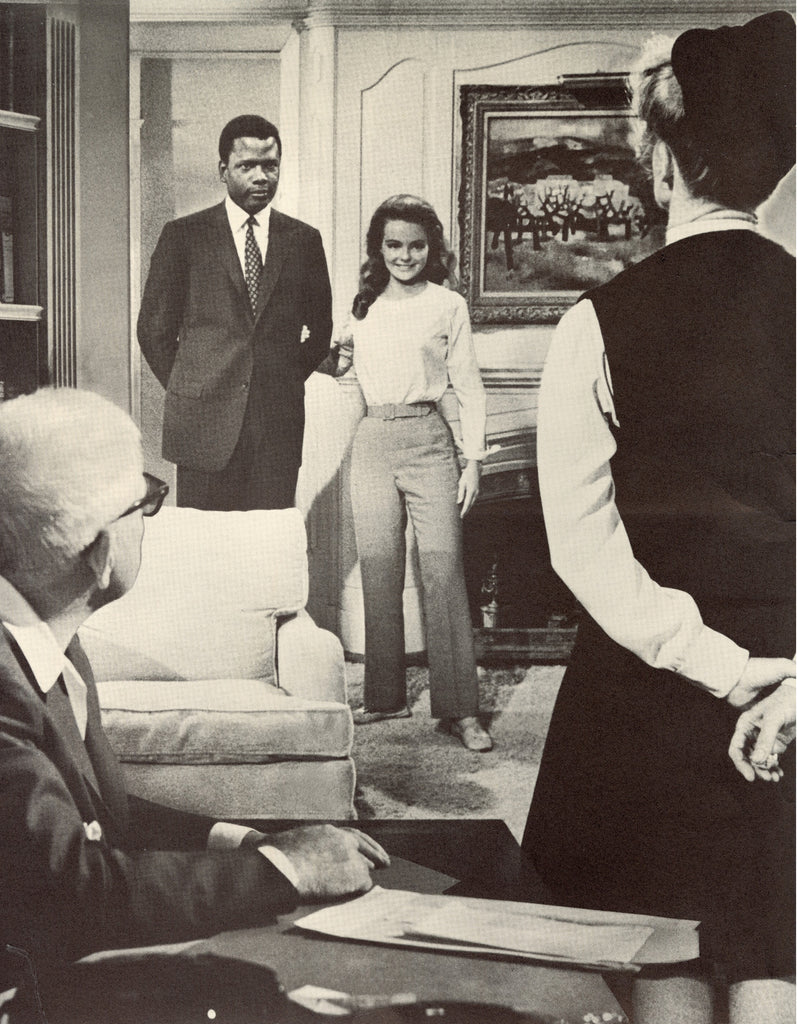 Katharine Hepburn, Spencer Tracy, Sidney Poitier and Katharine Houghton (Guess Who's Coming to Dinner, 1967) | www.vintoz.com