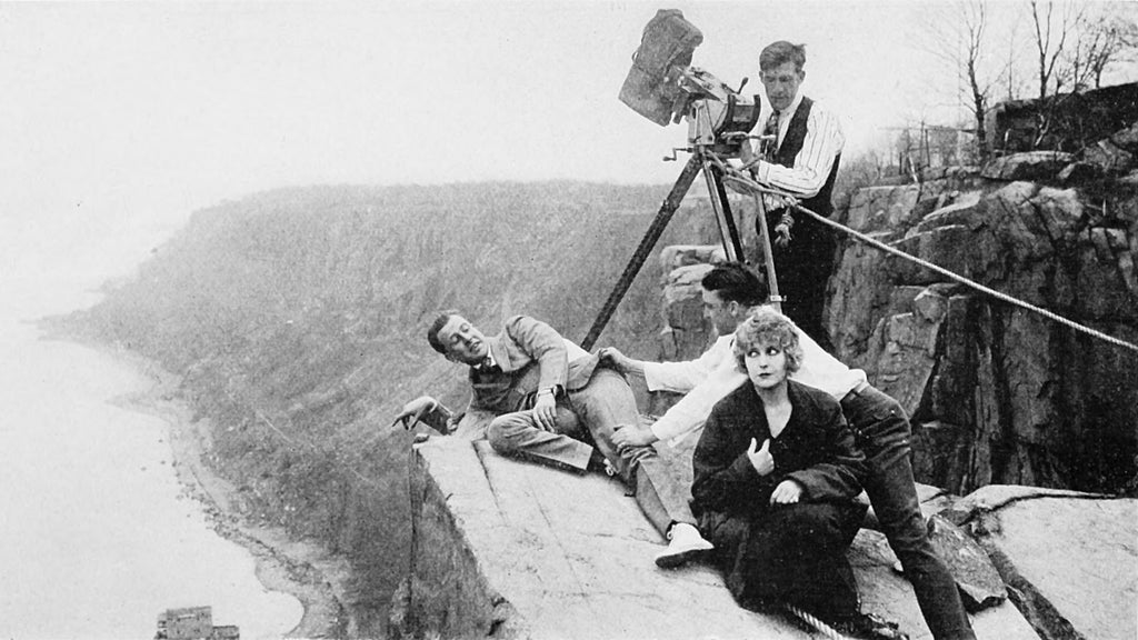 Pearl White, Antonio Moreno, George B. Seitz and cinematographer Arthur Charles Miller