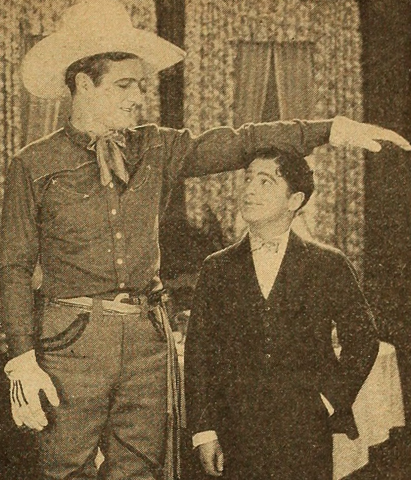Georgie Harris and Tom Mix | Lads and Lassies of Laughter (1926) | www.vintoz.com