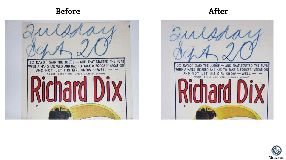 Professional Movie Poster Restoration - What to expect 🇺🇸 – Vintoz