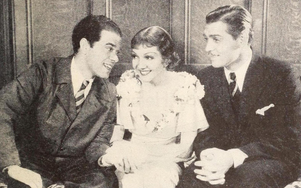 Frank Capra with Claudette Colbert and Clark Gable | www.vintoz.com