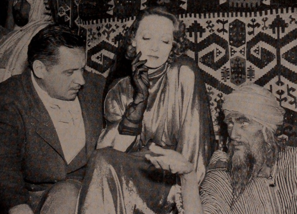 Richard Boleslawski with Marlene Dietrich and John Carradine | www.vintoz.com