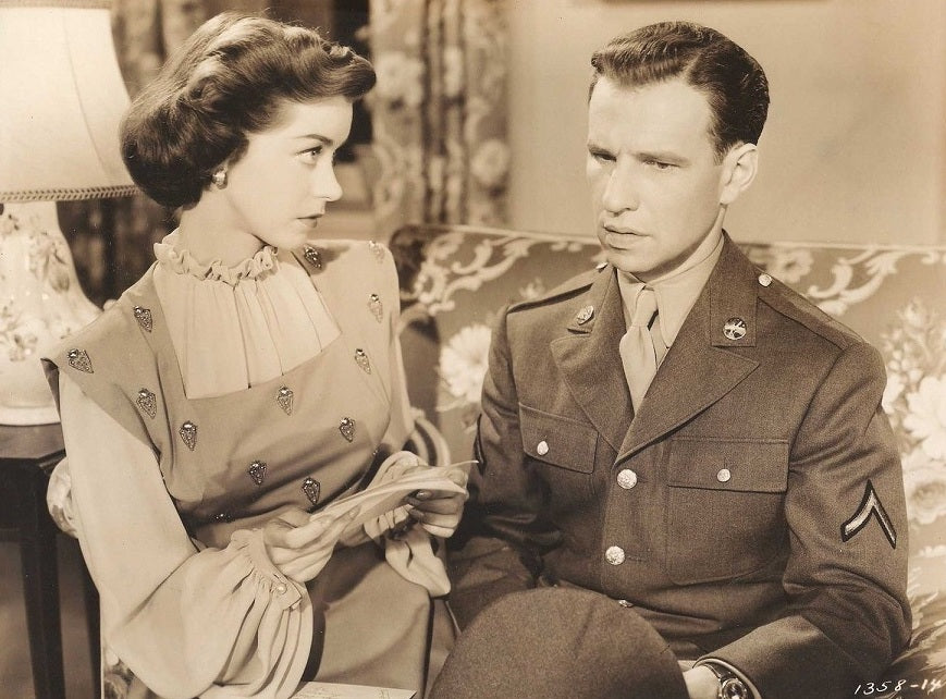 Hume Cronyn and Marsha Hunt in A Letter for Evie (1946) | www.vintoz.com