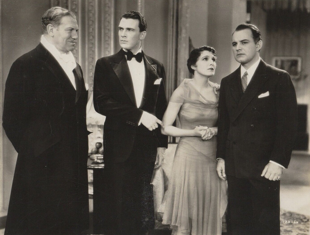 Montagu Love, Sidney Blackmer, Leatrice Joy and Walter Pidgeon in A Most Immoral Lady (1929) | www.vintoz.com