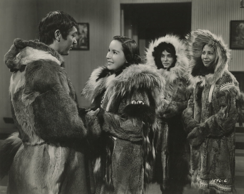 Mikel Conrad, Quianna and Carol Thurston in Arctic Manhunt (1949) | www.vintoz.com