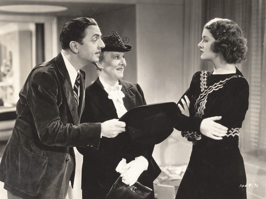 Myrna Loy, William Powell, and Jessie Ralph in Double Wedding (1937) | www.vintoz.com