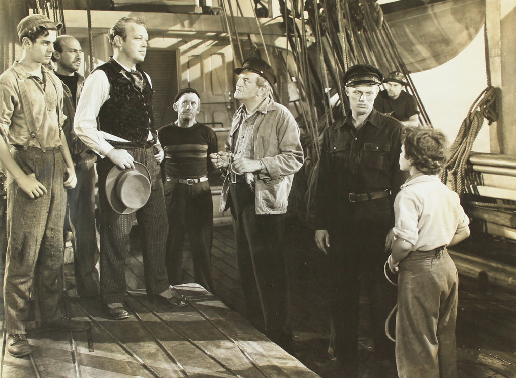 Lionel Barrymore, Dean Stockwell and Richard Widmark in Down to the Sea in Ships (1949) | www.vintoz.com