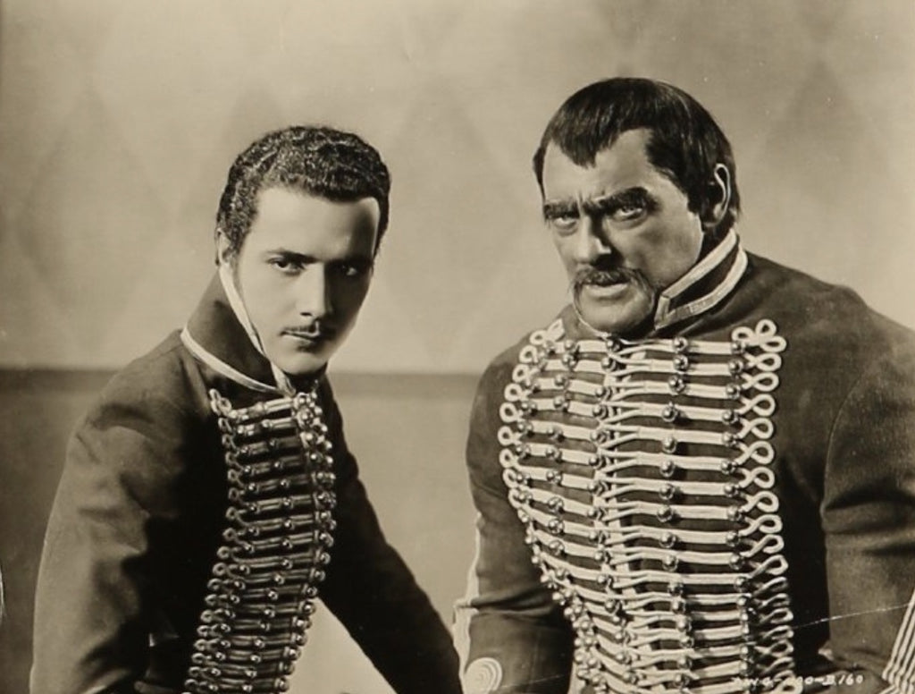 Lionel Barrymore and Don Alvarado in Drums of Love (1928) | www.vintoz.com