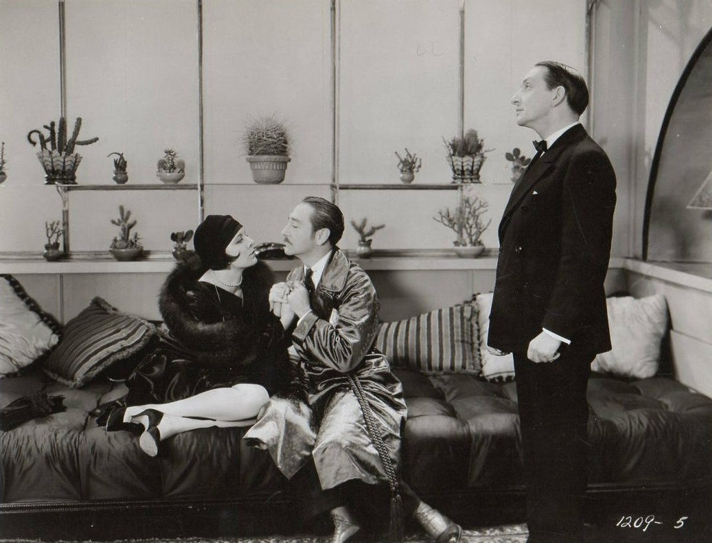Fay Compton, Adolphe Menjou and Jacques Vanaire in Fashions in Love (1929) | www.vintoz.com