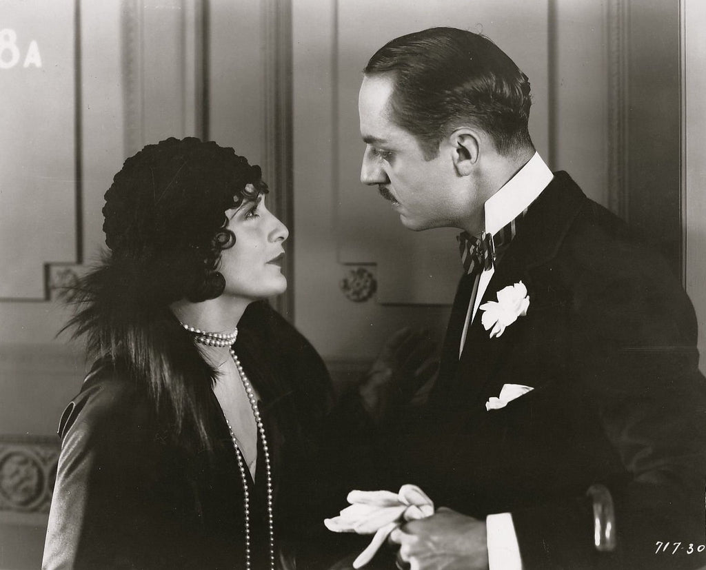 William Powell and Evelyn Brent in Interference (1928) | www.vintoz.com