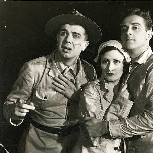 Irene Dunne, Eddie Foy Jr. and Ken Murray in Leathernecking (1930) | www.vintoz.com