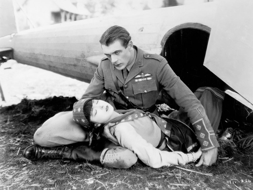 Gary Cooper and Colleen Moore in Lilac Time (1928) | www.vintoz.com