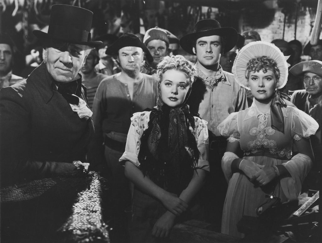 Alice Faye, Richard Greene, Brenda Joyce and Henry Stephenson in Little Old New York (1940) | www.vintoz.com