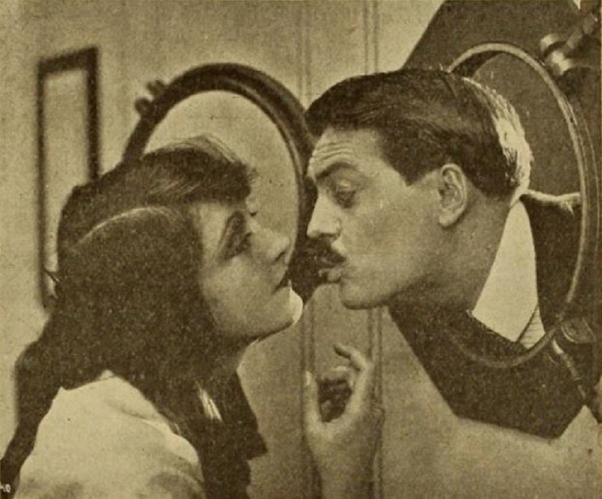 Max Linder and Martha Mansfield in Max Comes Across (1917) | www.vintoz.com