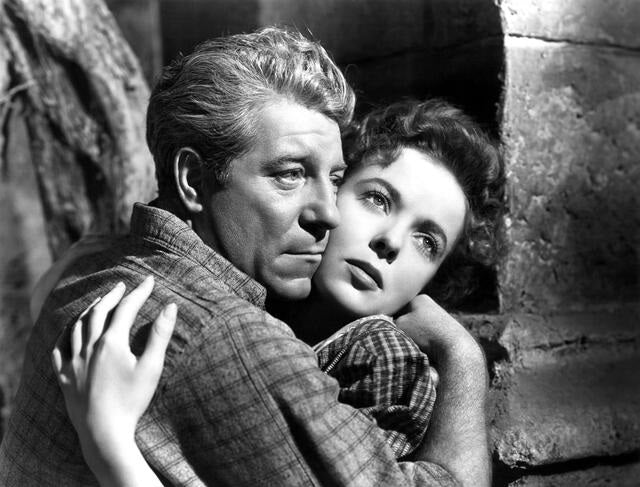 Jean Gabin and Ida Lupino in Moontide (1942) | www.vintoz.com