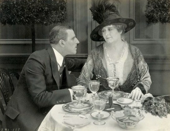 Sylvia Ashton and Elliott Dexter in Old Wives for New (1918) | www.vintoz.com