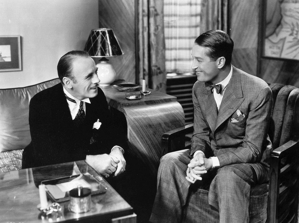 Maurice Chevalier and Roland Young in One Hour with You (1932) | www.vintoz.com