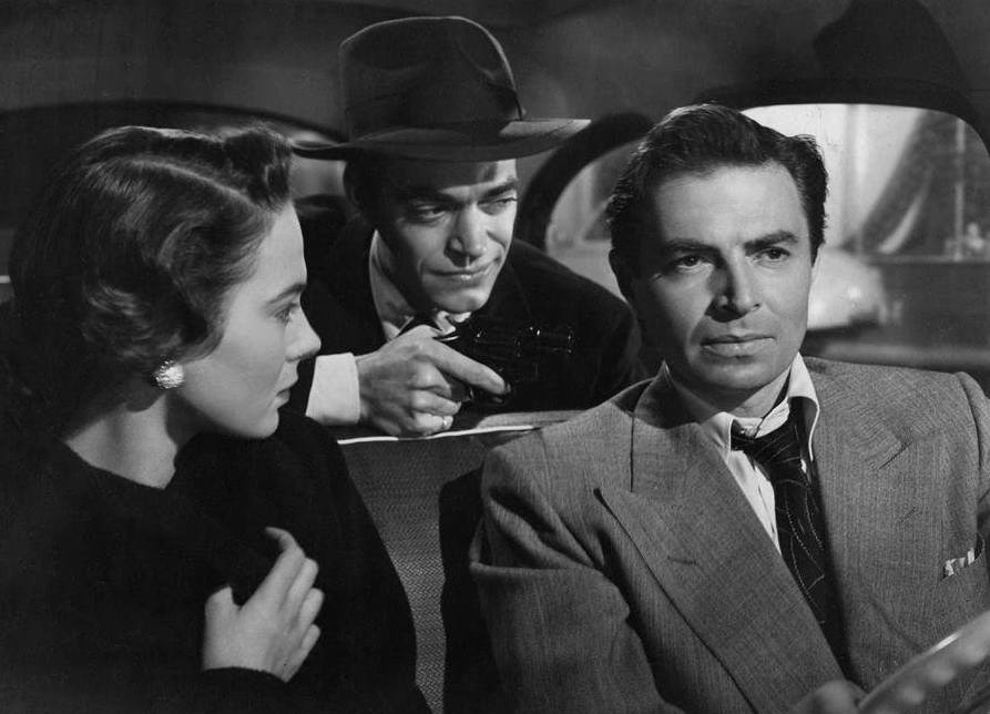James Mason, Jack Elam and Märta Torén in One Way Street (1950) | www.vintoz.com