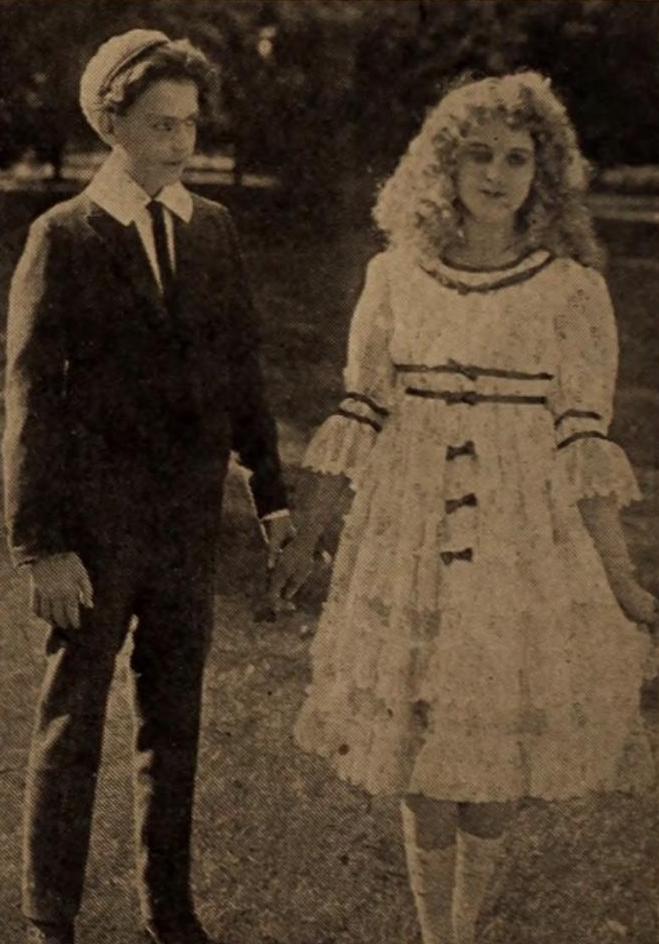 Ella Hall and James McCandlas in Polly Redhead (1917) | www.vintoz.com