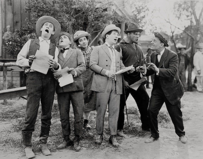 Hank Mann, Lon Chaney, Joseph J. Dowling and Louise Fazenda in Quincy Adams Sawyer (1922) | www.vintoz.com