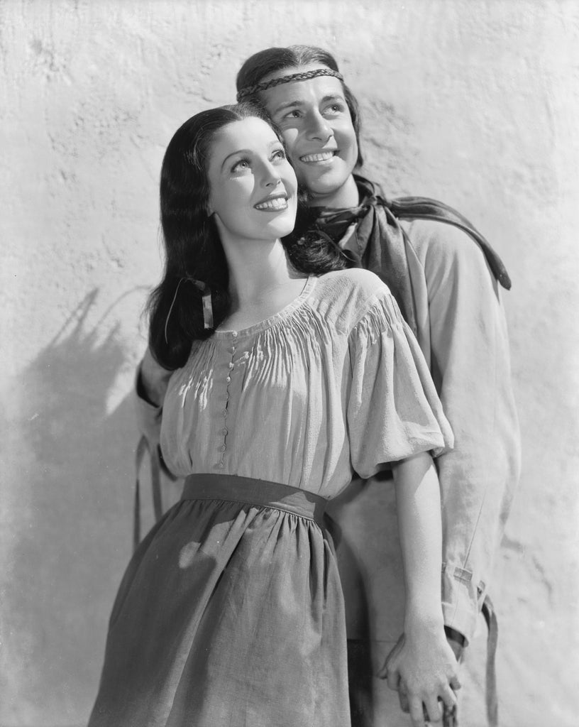 Don Ameche and Loretta Young in Ramona (1936) | www.vintoz.com