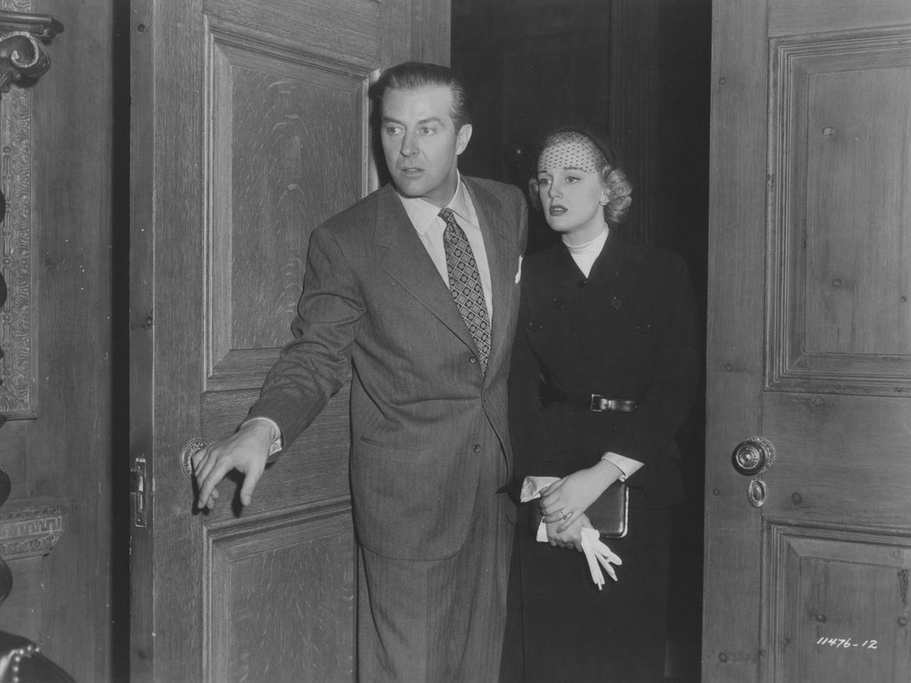 Ray Milland and Jan Sterling in Rhubarb (1951) | www.vintoz.com