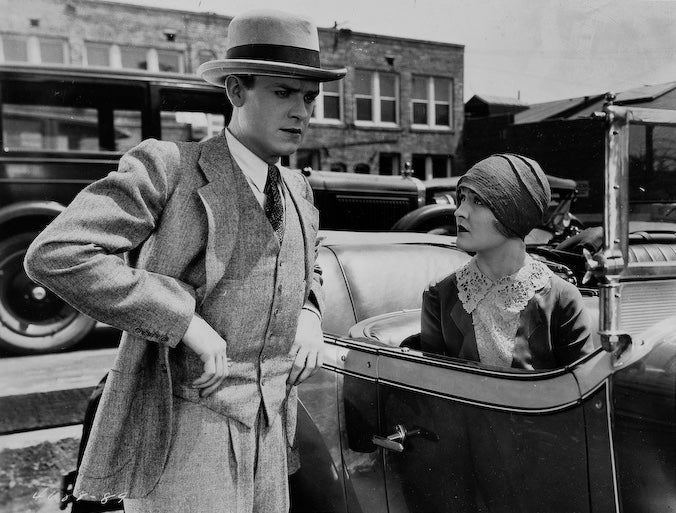 Laura La Plante and John Harron in Silk Stockings (1927) | www.vintoz.com