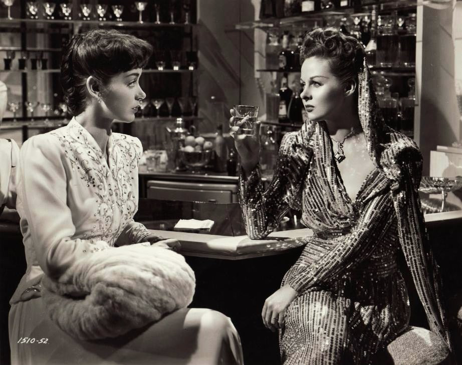 Susan Hayward and Marsha Hunt in Smash-Up: The Story of a Woman (1947) | www.vintoz.com