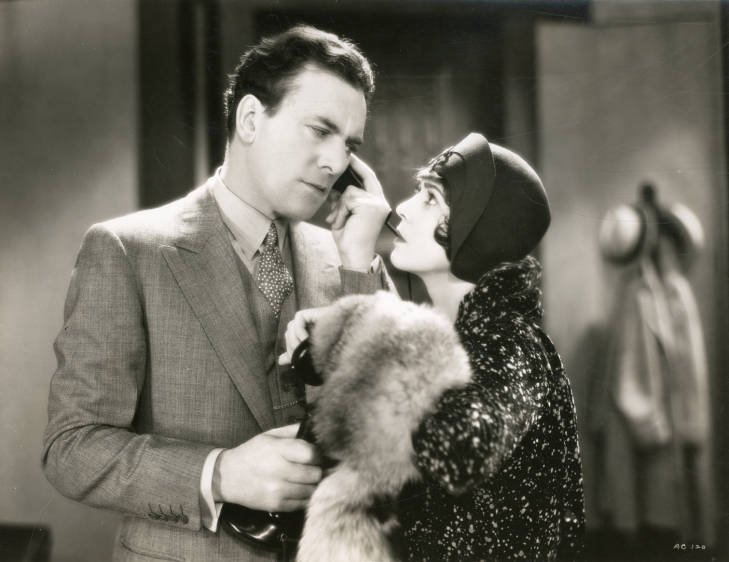 Lila Lee and Thomas Meighan in The Argyle Case (1929) | www.vintoz.com