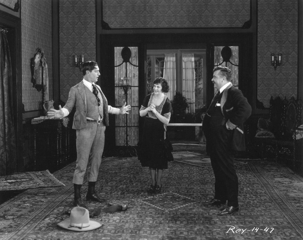 Ora Carew, Harry Dunkinson and Tom Mix in The Big Town Round-Up (1921) | www.vintoz.com