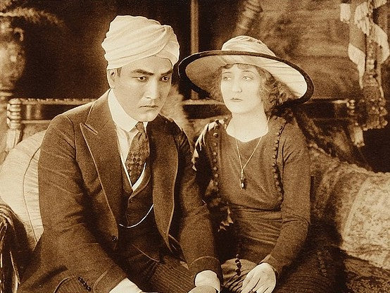 Sessue Hayakawa and Rhea Mitchell in The Devil’s Claim (1920) | www.vintoz.com
