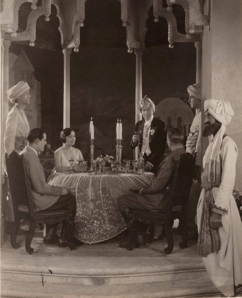 George Arliss, Nigel De Brulier, Ralph Forbes, Alice Joyce and H. B. Warner in The Green Goddess (1930) | www.vintoz.com