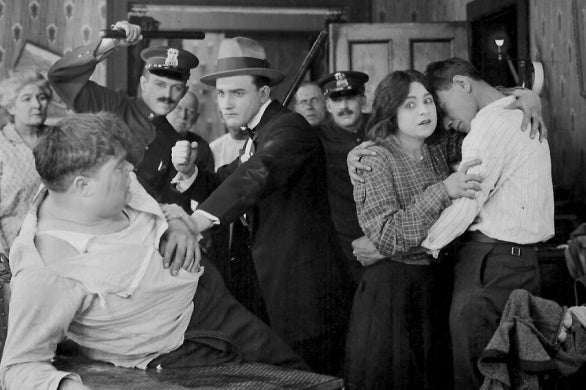 William Courtleigh Jr. and Valentine Grant in The Innocent Lie (1916) | www.vintoz.com