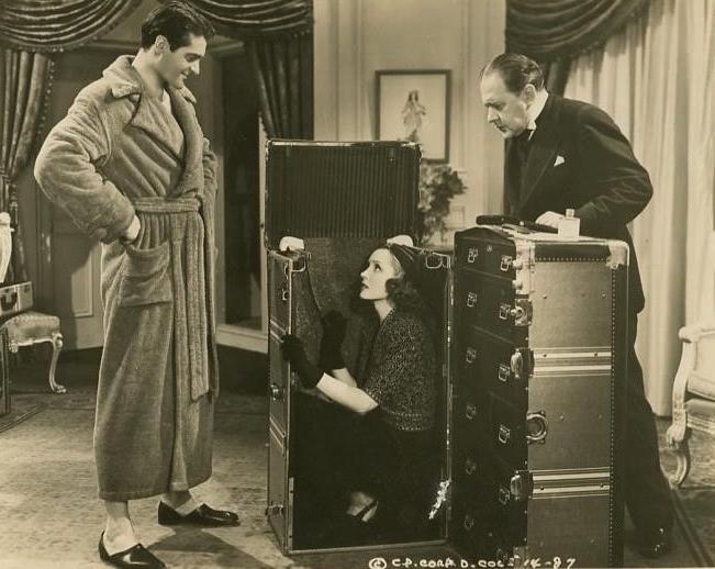 Frances Drake, Olaf Hytten, and Francis Lederer in The Lone Wolf in Paris (1938) | www.vintoz.com