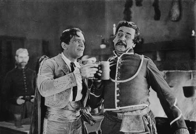 Douglas Fairbanks and Noah Beery in The Mark of Zorro (1920) | www.vintoz.com