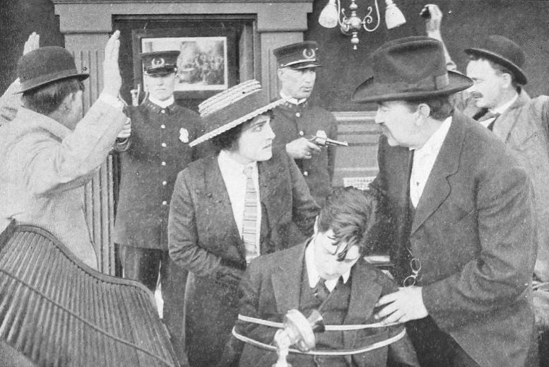 Carlyle Blackwell, William H. West and Lucille Young in The Wayward Son (1913) | www.vintoz.com
