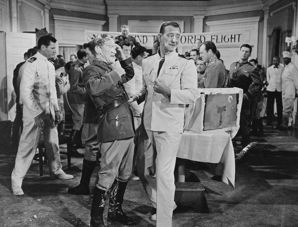 John Wayne, Kenneth Tobey and Ralph Volkie in The Wings of Eagles (1957) | www.vintoz.com