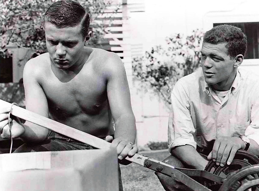 James MacArthur and Jeffrey Silver in The Young Stranger (1957) | www.vintoz.com