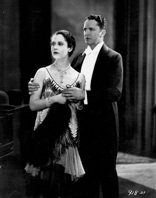 Helene Costello and Bryant Washburn in Wet Paint (1926) | www.vintoz.com