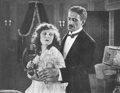 Claude King and Maurine Powers in Why Girls Leave Home (1921) | www.vintoz.com