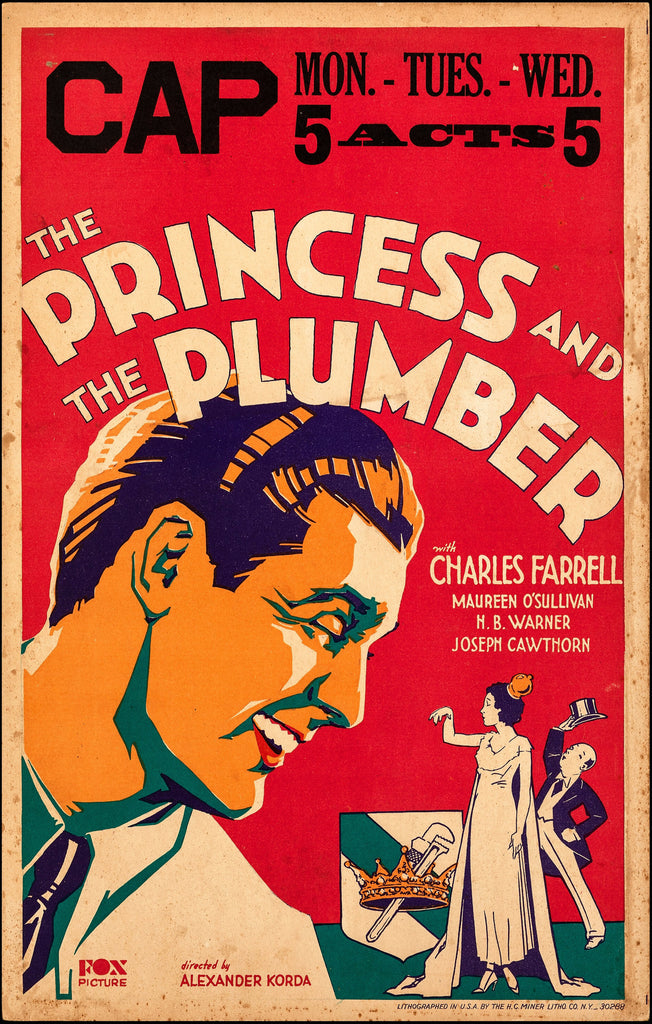 The Princess and the Plumber (1930) | www.vintoz.com