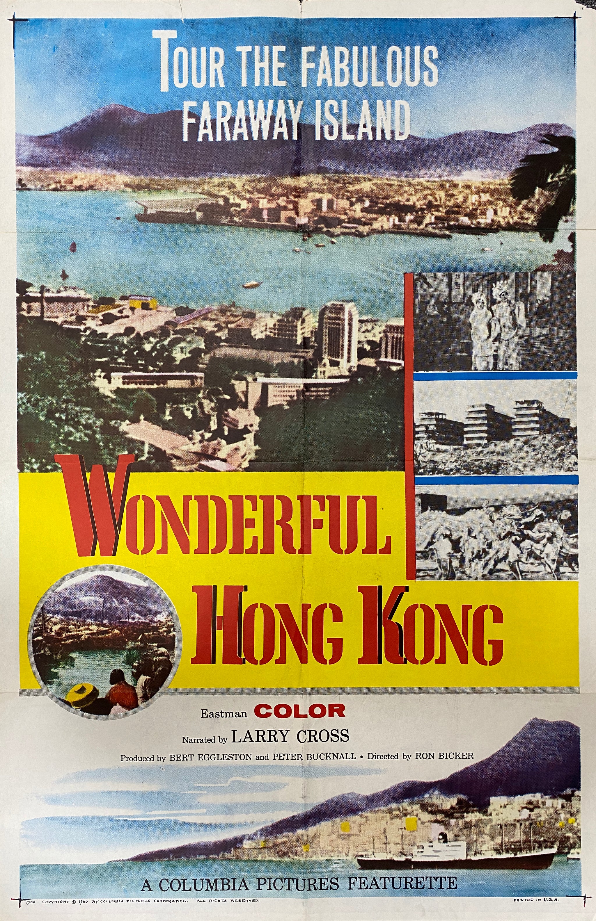 Wonderful Hong Kong | 1960 | English | Vintage Movie Poster – Vintoz