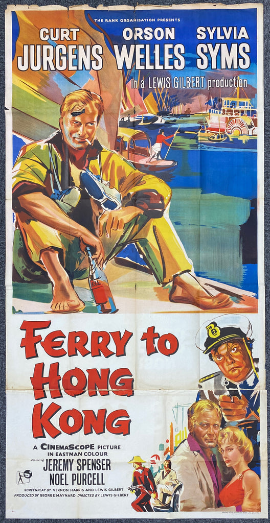 Ferry to Hong Kong (1959) Original Vintage Movie Poster by Vintoz.com