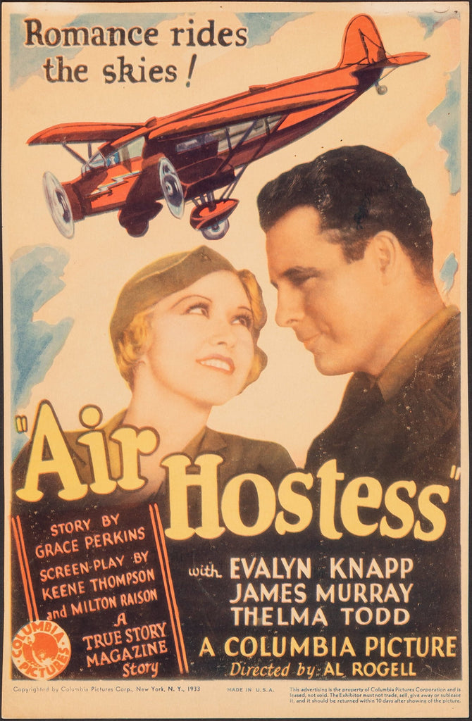 Air Hostess (1933) Original Vintage Movie Poster by Vintoz.com